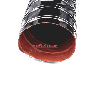 Gaine de ventilation en silicone conduite air chaud tuyau flexible