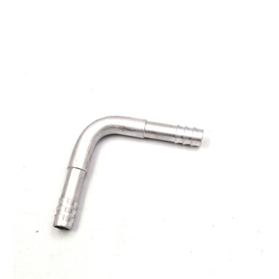 Embout à sertir coudé 90° en aluminium pour tuyau climatisation