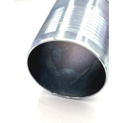 Jonction double cannelure en acier galvanizé pour tuyau industriel