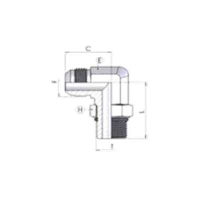 Adapteur MJ X MSAE 90°