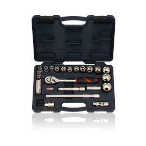 Coffret de douilles KS F6 1/2" 22 pcs 10 à 32 mm