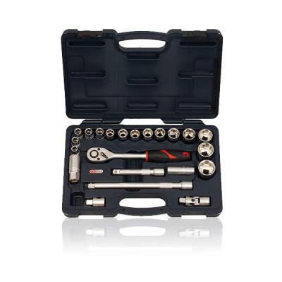 Coffret de douilles KS F6 1/2" 22 pcs 10 à 32 mm