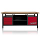 Etabli professionnel d'atelier (extra long) 1 porte et 3 tiroirs
